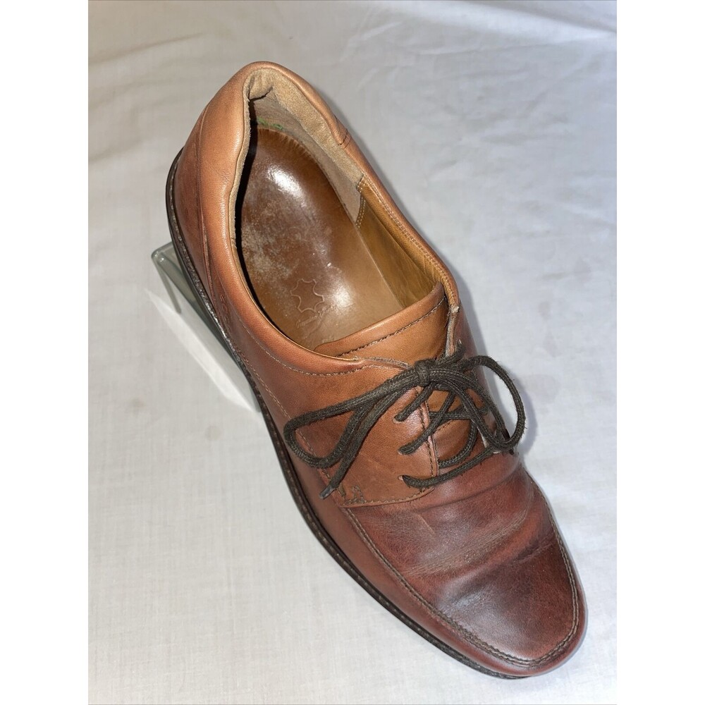 Ecco Dress Shoes Men’s Size 45 U.S. 11.5 M Brown Leather Oxfords Block Heels